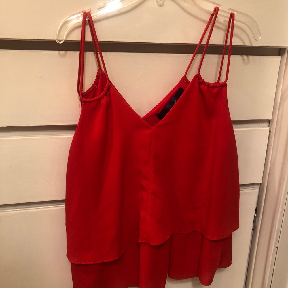 Red tank top